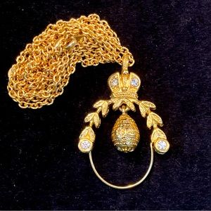 Joan Rivers Russian Egg Charm Holder Necklace